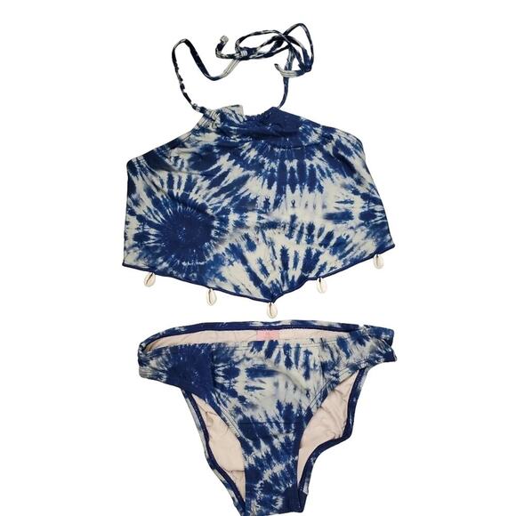 Pq Kids Deep Soul Coco Shell Bikini Size 14 - Picture 1 of 5